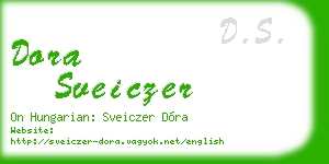 dora sveiczer business card