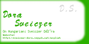 dora sveiczer business card